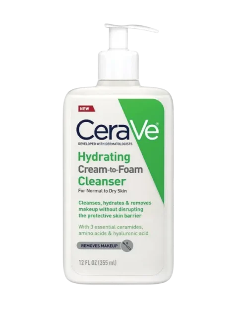 CeraVe Hydrating Cream To Foam Cleanser – 355ml